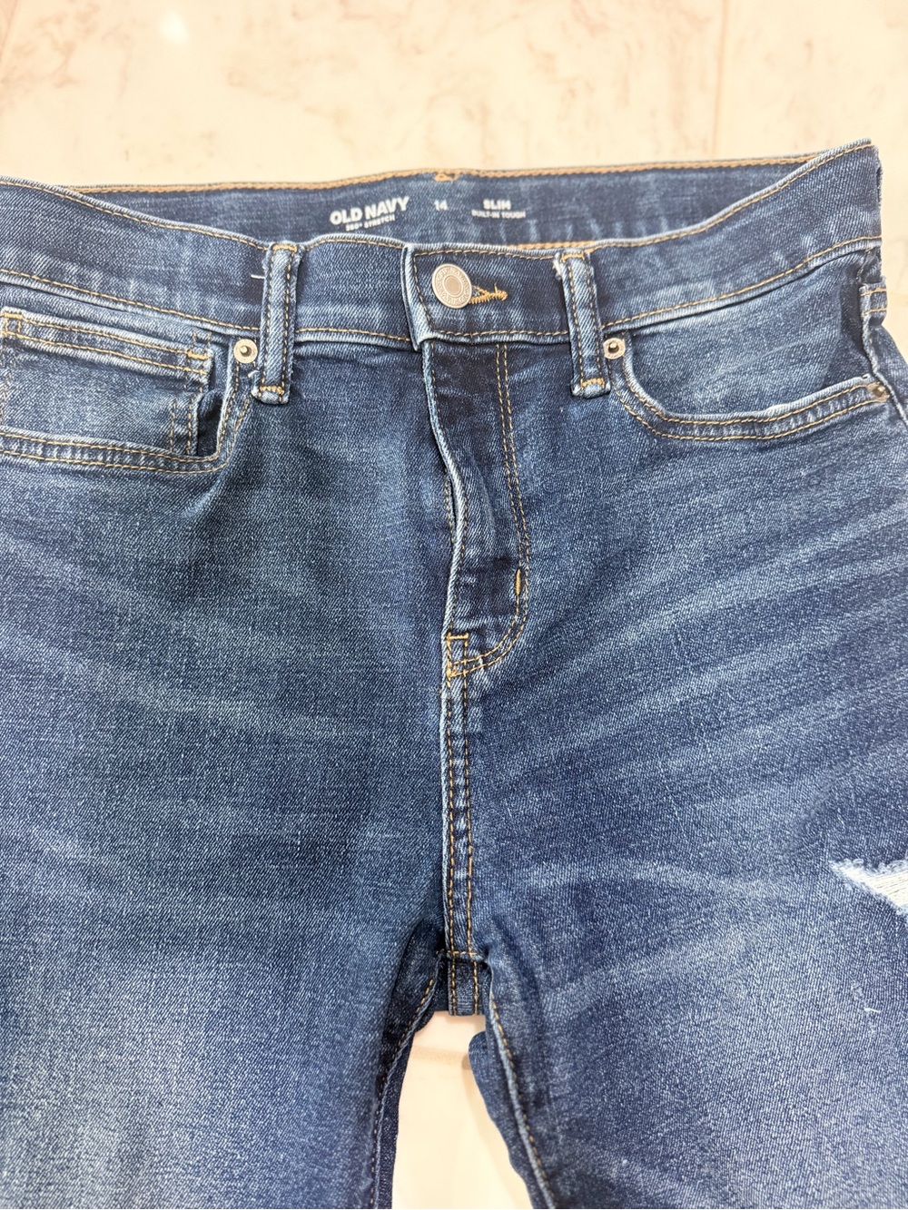 Old Navy Slim Boy’s Denim Jeans in Dark Blue Wash